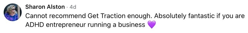 Recommendation from Sharon Alston for Get Traction